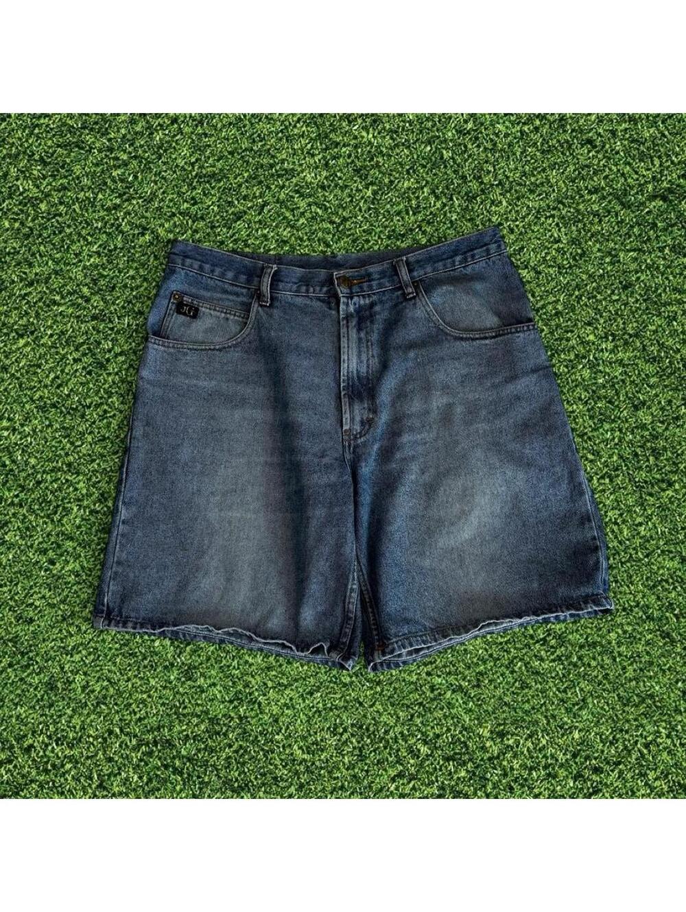 Y2K J.G. Jeans Baggy Blue Denim Shorts Jorts 36 Fits 34